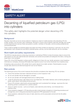 LPG decanting - SafeWork NSW