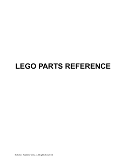 LEGO PARTS REFERENCE