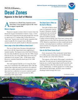 NOAA Dead Zones Fact Sheet