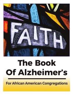 The Book Of Alzheimer`s For African American Congregations