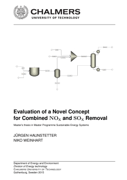 Evaluation of a Novel Concept for Combined NO x and SO x Removal
