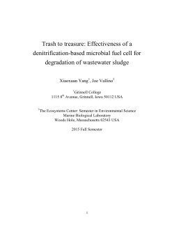 Trash to treasure: Effectiveness of a denitrification