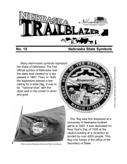 No. 15 Nebraska State Symbols - Nebraska State Historical Society