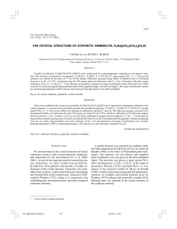 The crystal structure of synthetic grimselite, K3Na[(UO2)(CO3)3]