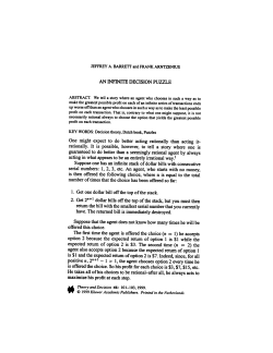 One might expect to do better acting rationally than acting ir