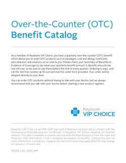 Over-the-Counter (OTC) Benefit Catalog - Members