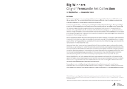 Big Winners City of Fremantle Art Collection
