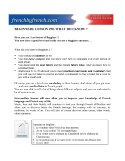 Lesson #50 - French by French