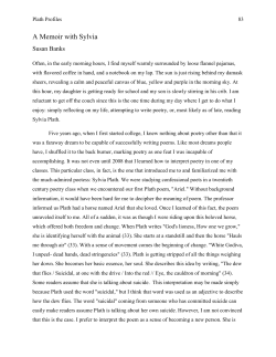A Memoir with Sylvia
