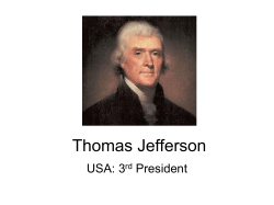 PowerPoint Presentation - Thomas Jefferson
