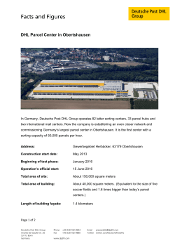 Fact sheet on the parcel center pdf