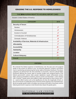 2016 Human Right to Housing Report Card