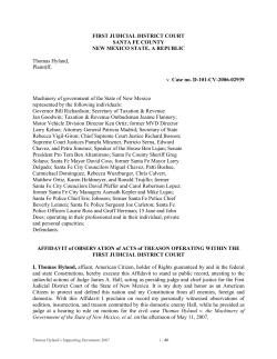 Thomas Hyland`s Supporting Documents - Freedom School