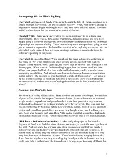 the Mind`s Big Bang - Washington State University