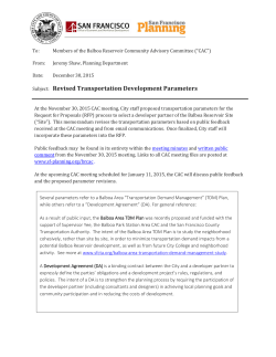 revises the transportation parameters