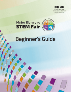 Beginner`s Guide - Metro Richmond STEM Fair