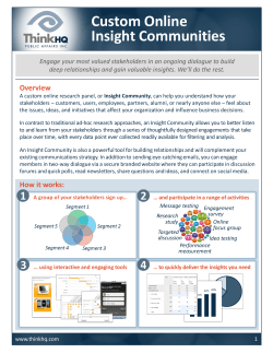 Custom Online Insight Communities