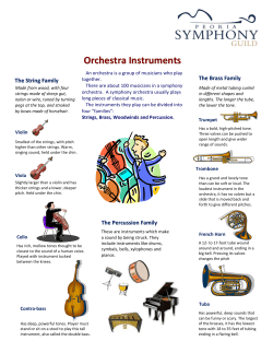 Orchestral Instruments - Peoria Symphony Orchestra