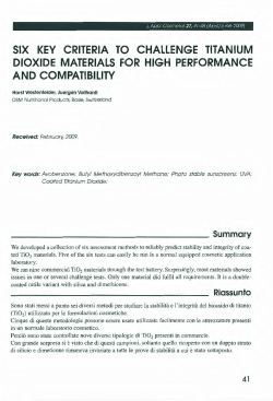 six key criteria to challenge titanium dioxide materials for high