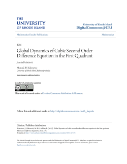 Global Dynamics of Cubic Second Order Difference Equation in the