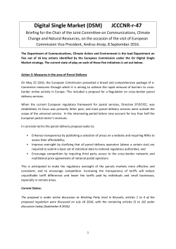 Digital Single Market (DSM) JCCCNR-r-47