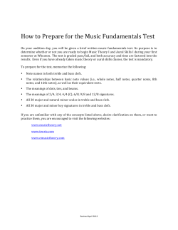 Scale and Key Signature Memorization Guide