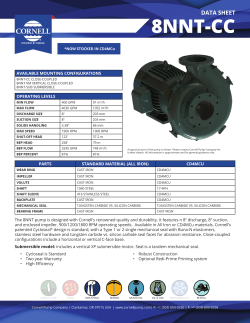 Data Sheet - Cornell Pump Company