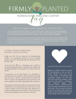 FAQ Brochure - Firmly Planted Family