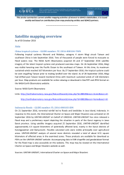 Satellite mapping overview