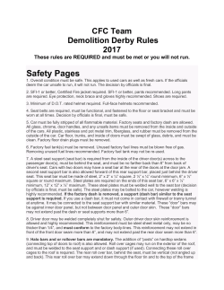 Safety Pages - Crash for Cash Promotions