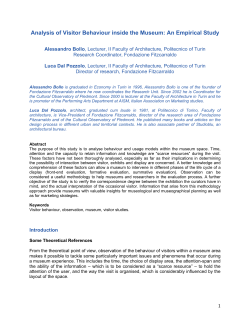 Analysis of Visitor Behaviour inside the Museum: An Empirical Study