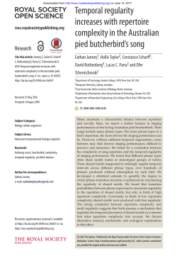 Downloaded - Royal Society Open Science