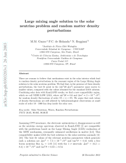Large mixing angle solution to the solar neutrino problem and