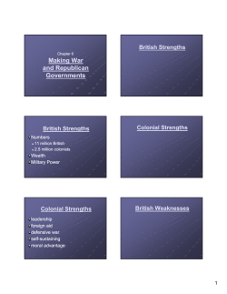 Making War and Republican Governments