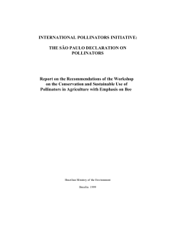 The Sao Paulo Declaration on Pollinators