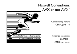 Haswell Conundrum: AVX or not AVX?