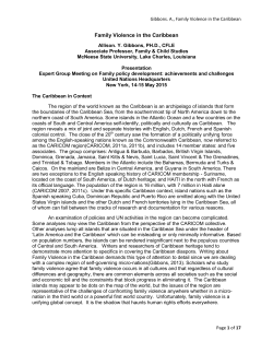 Family Violence in the Caribbean