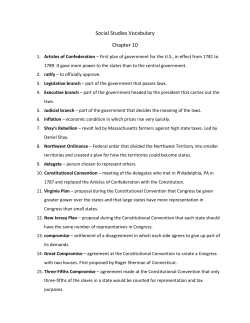 Social Studies Ch. 10 Vocabulary