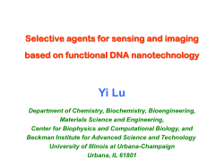 Selective agents for sensing and imaging based on functional DNA