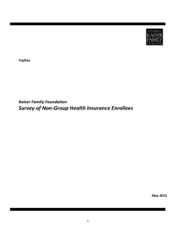 Survey of Non-Group Health Insurance Enrollees