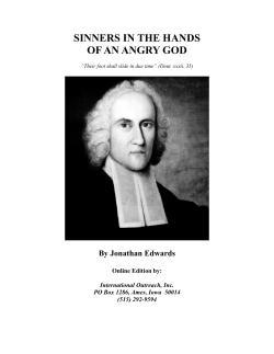Sinners in the Hands of an Angry God