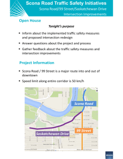 Scona Road Traffic Safety Initiatives