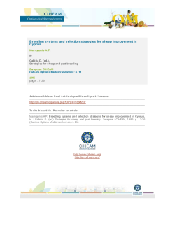 Breeding systems and selection strategies for sheep improvement in