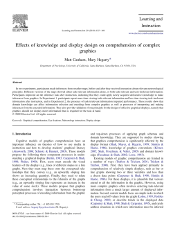 Effects of knowledge and display design on