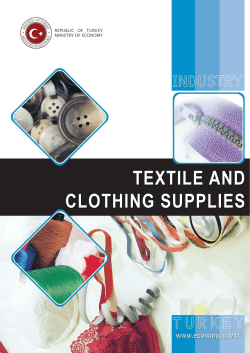 The textile and clothing supplies industry in Turkey