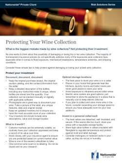 Protecting Your Wine Collection