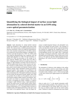 Quantifying the biological impact of surface ocean