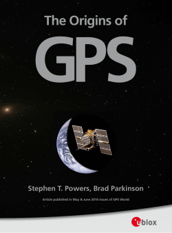 The Origins of GPS - U-blox