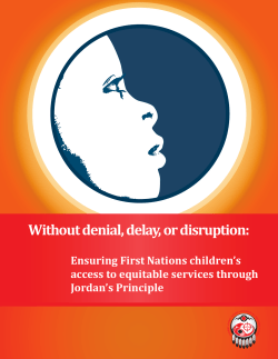 Without denial, delay or disruption: Ensuring First Nations children`s