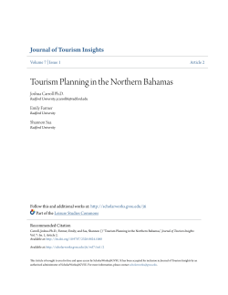 Tourism Planning in the Northern Bahamas